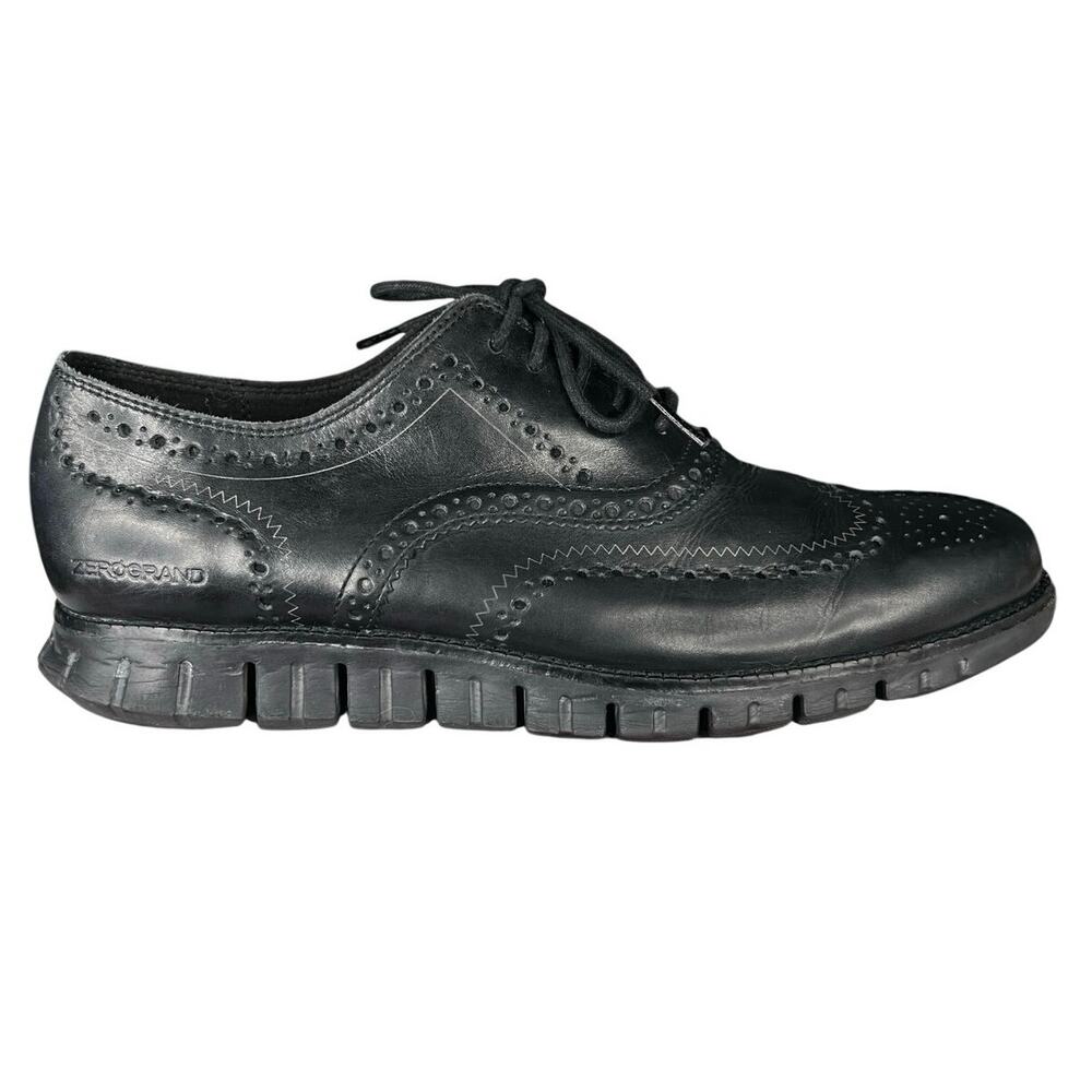 Cole Haan Men’s Zerogrand Black Leather Wingtip Oxford Size US 11.5 Wide